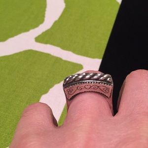 Brighton SS Size 7 Geometric Ring